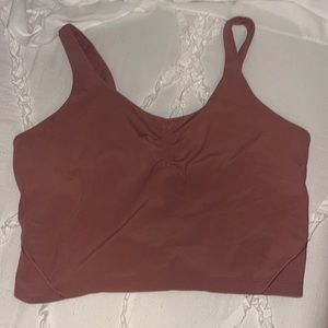 lulu lemon rouched cropped align tank